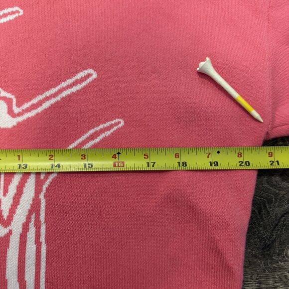 H&M Not Your Baby Cropped Sweater Pink Wmns Sz S Cotton Blend Pullover Mock Neck - Picture 8 of 9